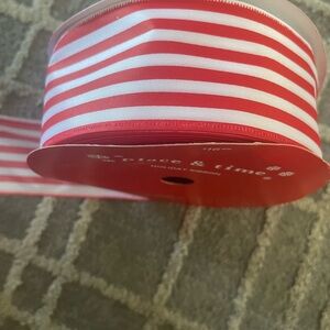 Red & White ribbon. 33.3 yards